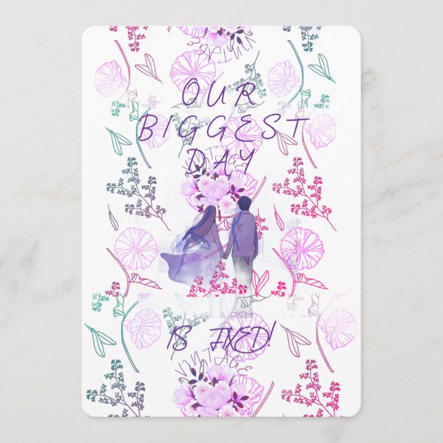 Convite Purple date (Frente)