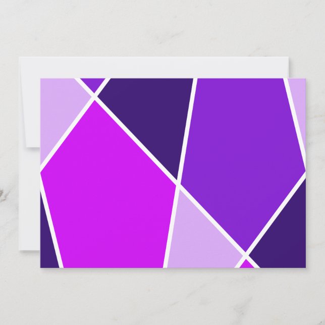Convite Purple JanaiCreates Color Collection Invitation (Frente)