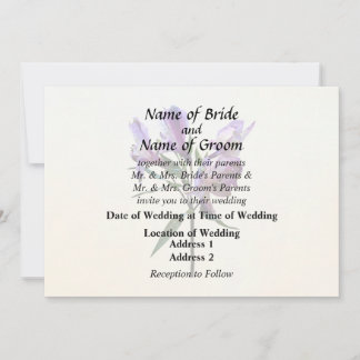 Convite Purple Peruvian Lily