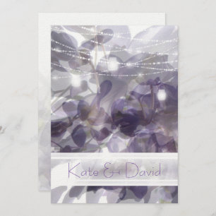 Convite ©Purple Wisteria String Lights Mason Jars Casament