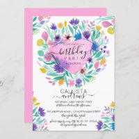 Púrpura Púrpura Flor Amarelo-Rosa Deixa Aniversári