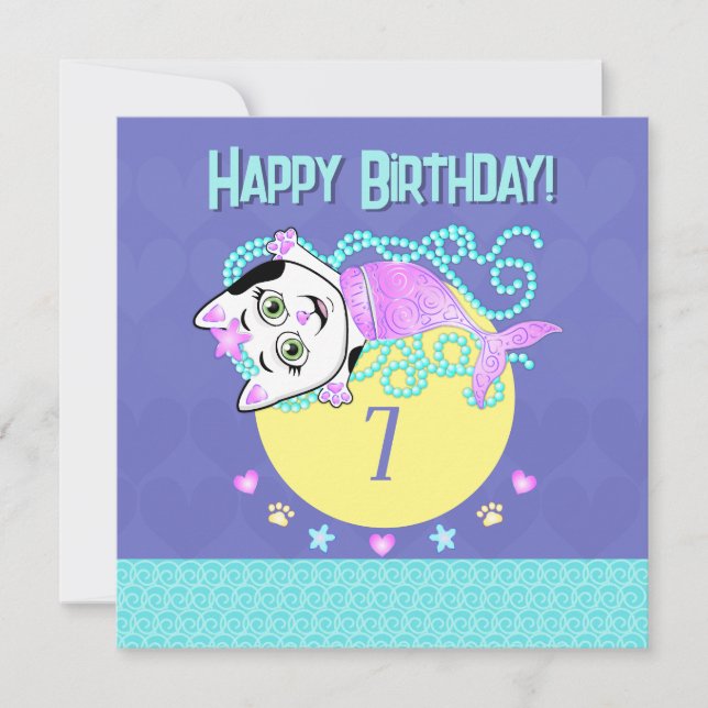 Convite Purrmaid (Frente)