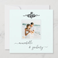 *~* QR Aqua Cherub Rings PHOTO AR6 RSVP Casamento