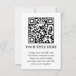 Convite QR Branco | Upload Personalizado Minimalista Moder