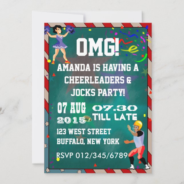 Convite Quadra de Giz de Lideresas e Atletas (Frente)