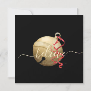 Convite quadrado acredite em jingle bell
