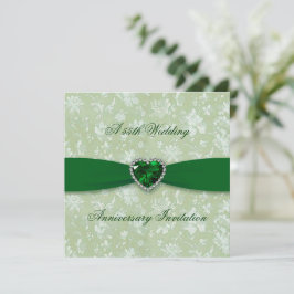 Convite Quadrado de 55º Aniversário de Casamento B
