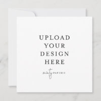 Convite Quadrado de 5,25" x 5,25"