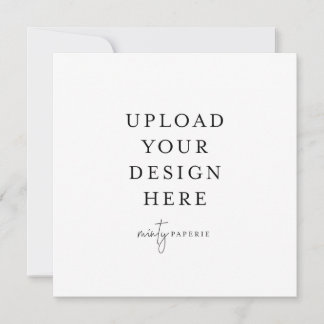 Convite Quadrado de 5,25" x 5,25"