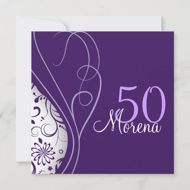 Convite Quadrado Elegante (Frente)