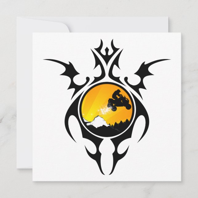 Convite quadras tribais (Frente)