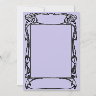 Convite quadro Art Nouveau