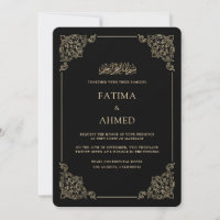 Quadro Barroco Dourado Antigo Casamento Muçulmano