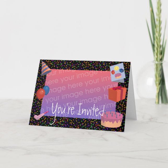 Convite Quadro de Aniversário (Frente)