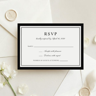 Convite Quadro de Casamento Clássico Elegante com Moldura