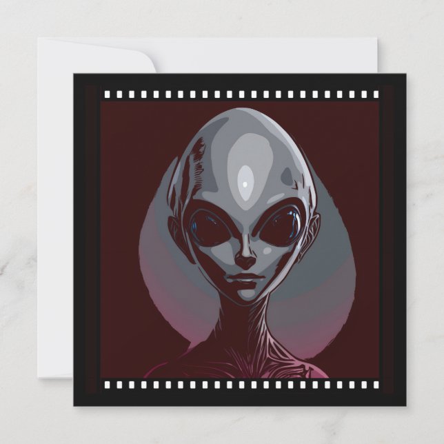 Convite Quadro de Filme Extraterrestre para cinzas (Frente)