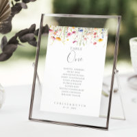 Quadro De Flores Selvagens De Prados Número 1