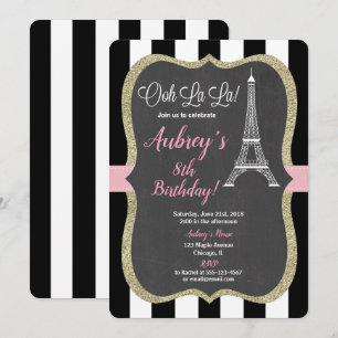 Convite Quadro de referência rosa para mulheres de convit