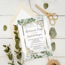 Quadro Dourado Elegante,Aposentadoria Eucalyptus G