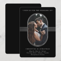 Quadro Elegante | Casamento de fotos em preto e pr
