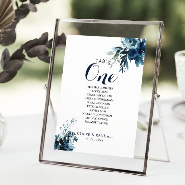 Convite Quadro Floral de Aquarela Número 1 Gráfico de Luga (Criador carregado)