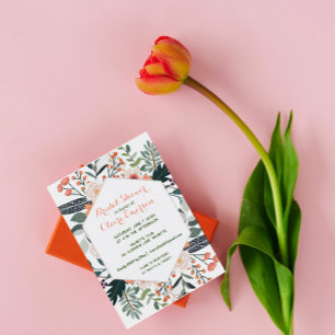 Convite Quadro floral de Boho