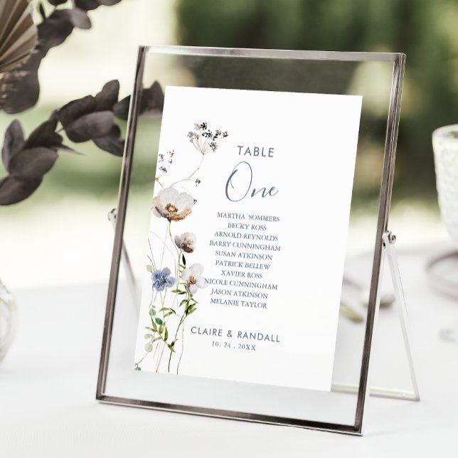 Convite Quadro Floral de Florestas Selvagens Número 1 (Criador carregado)