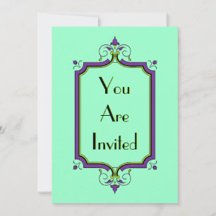 Convite Quadro Flourish Elegante