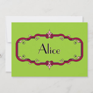Convite Quadro Flourish Elegante
