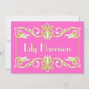 Convite Quadro Flourish Elegante
