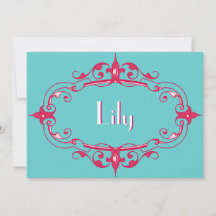 Convite Quadro Flourish Elegante