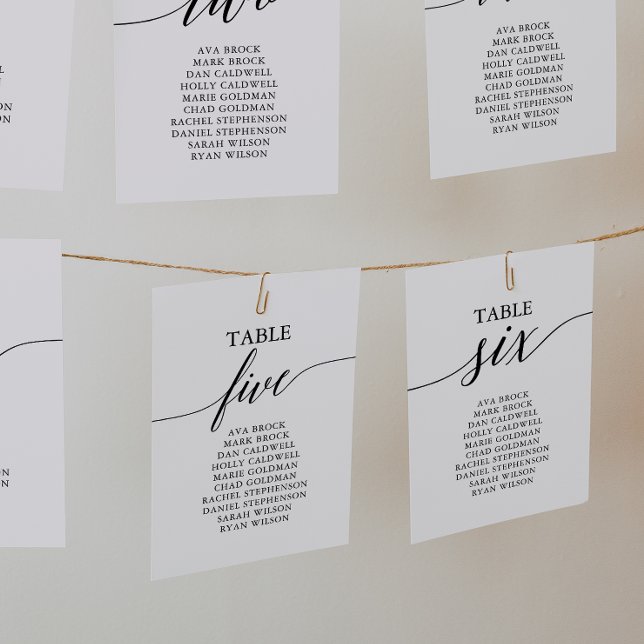 Convite Quadro Preto Elegante Número 6 Quadro Sentado (Criador carregado)