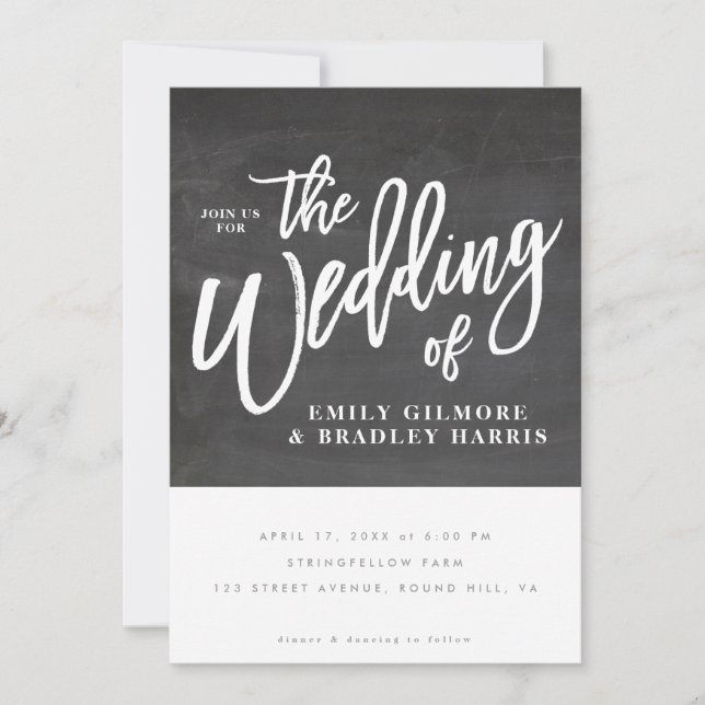 Convite Quadro rústico do roteiro (Frente)