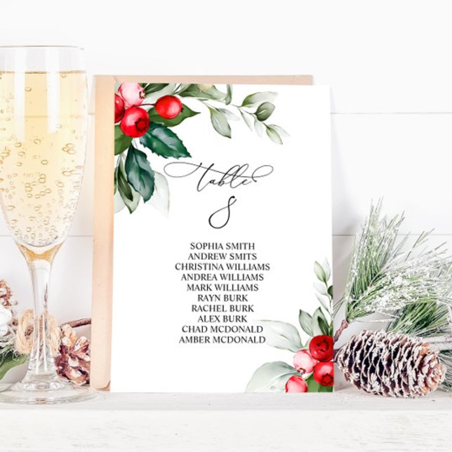 Convite Quadro Verde de Natal Número 8 Quadro Sentado (Criador carregado)