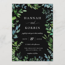 Quadro Verde Moderno | Casamento Negro