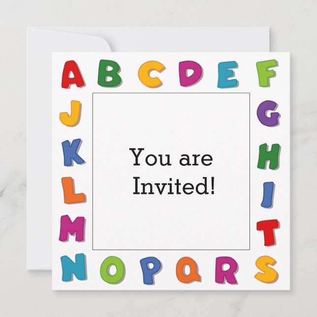 Convite Quadros de Cartas (Frente)