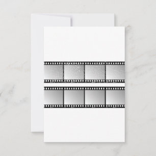Convite Quadros de Faixa de Filme Preto e Branco