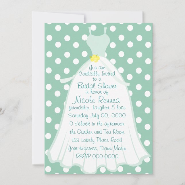 Convite Quaint Bridal (Frente)