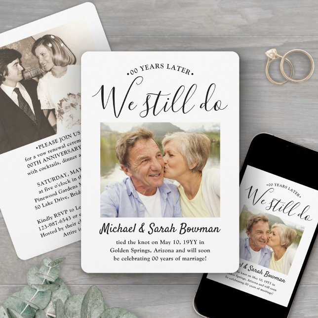 Convite Qualquer Aniversário 2 Foto Que Ainda Fazemos Mode (Criador carregado)