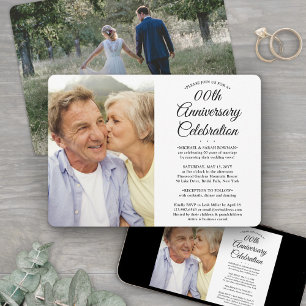 Convite QUALQUER Aniversário de Casamento 2 Fotos Festa El