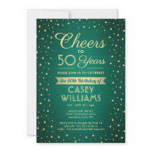 Qualquer Confetes Verdes e Dourados para Aniversár
