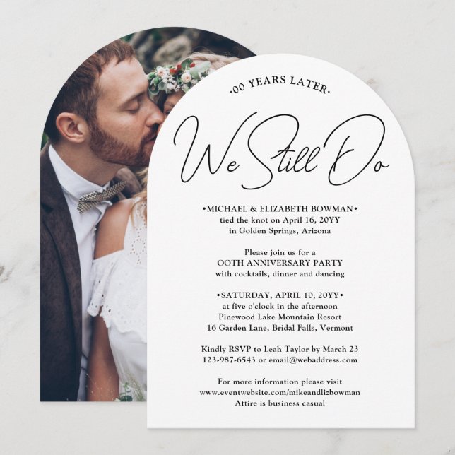 Convite QUALQUER Festa de Aniversário Nós Ainda Fazemos Fo (Frente/Verso)