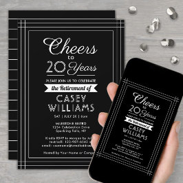 Convite QUALQUER Festa de Aposentação Numérica Anima Preto