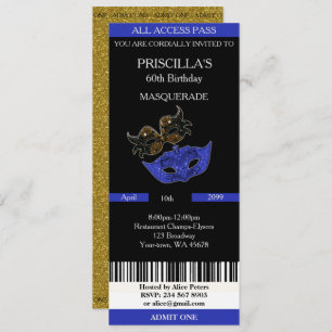 Convite qualquer idade, 60 anos, Mulher de Aniversário do