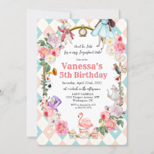 Convite QUALQUER IDADE - Alice Afro-Americana no País das