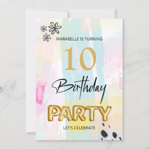 Convite *~* QUALQUER Pincel de Abstrato do Andar da IDADE