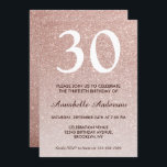 Convite Qualquer Rosa Rosa Rosa Dourada, Rosa, Rosa, Brilh<br><div class="desc">Celebre a sua celebração de aniversário com este Convite de Aniversário à Placa de Aniversário Glitter Rose,  rosa-rosa-rosa Dourada Glitter Sparkle.</div>