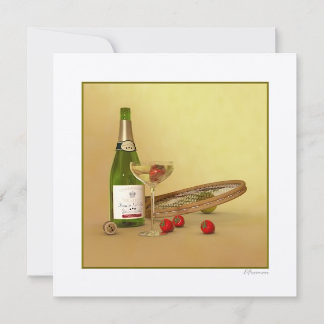 Convite Qualquer um por Tênis (Frente)