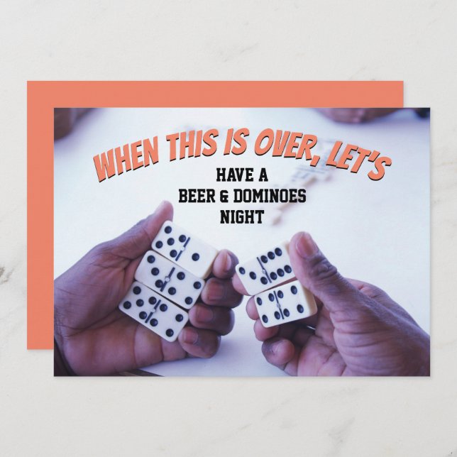 Convite QUANDO ISSO ACABAR DE VAMOS, Salve A Data (Frente/Verso)