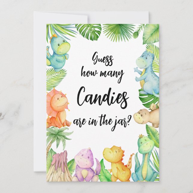 Convite Quantas Canárias em Placa de Chá de fraldas Jar Di (Frente)